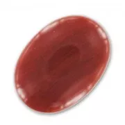 Cabochon ovale mm. 25x18 Diaspro Rosso