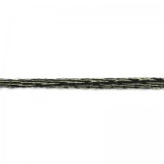 Cordone in lurex 2 mm Dorato/Nero  x 2m