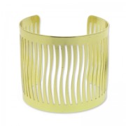 Bracciale traforato onde 55 mm dorato x1|raw }}