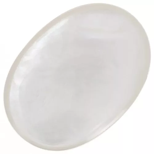 Cabochon ovale mm. 25x18 Madreperla bianca