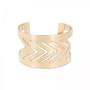 Bracciale manchette ajourée chevron 43 mm doré rose x1