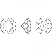 Cabochon Swarovski 1088 mm. 4 Black Diamond x10