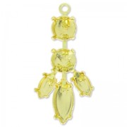 Pendente da incastonare 35 mm dorato x1|raw }}