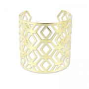 Bracciale traforato losanghe 62 mm dorato x1|raw }}