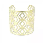 Bracciale traforato losanghe 62 mm dorato x1