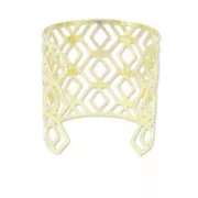 Bracciale traforato losanghe 62 mm dorato x1