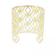 Bracciale traforato losanghe 62 mm dorato rosa x1