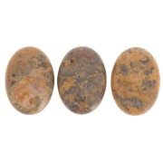 Cabochon ovale mm. 25x18 Leopard