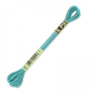 Filo da ricamo DMC Moulinè Effet Lumière verde acqua (3849) x8m