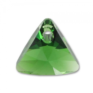 Ciondolo Triangolo Swarovski 6628 12 mm Verde muschio scuro x1