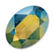 Cabochon Swarovski 4120 ovale mm. 6x4 Crystal Iridescent Green|raw }}