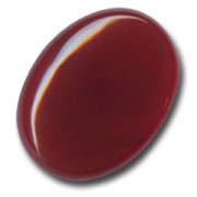 Cabochon ovale mm. 40x30 Red Agate|raw }}