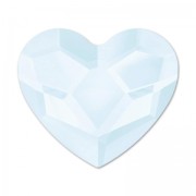 Strass Hotfix Heart Swarovski 2808 mm.6  Crystal Powder Blue x1