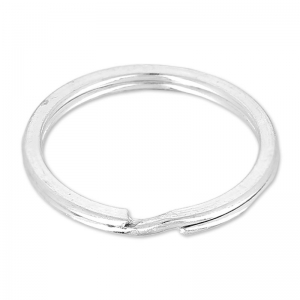 Portachiavi anello mm. 25 argentato x1