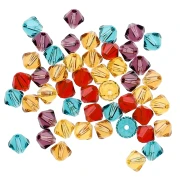 Mix di trottole in cristallo Swarovski 5328 4 mm Pop x50