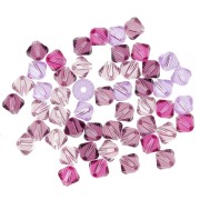 Mix di Biconi Swarovski 5328 mm. 4Purple x50