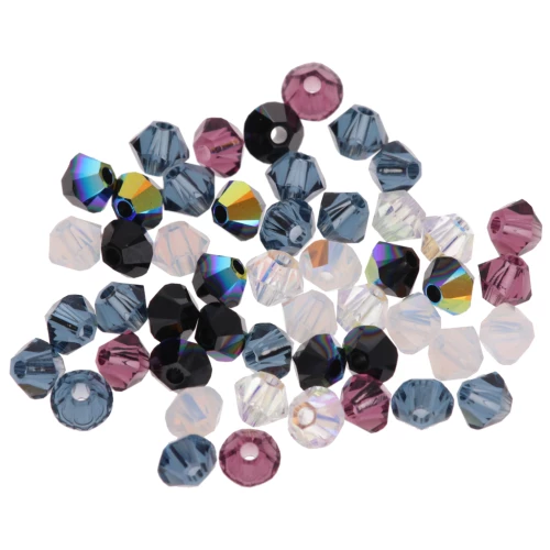 Mix di trottole in cristallo Swarovski 5328 3 mm Tendance x50