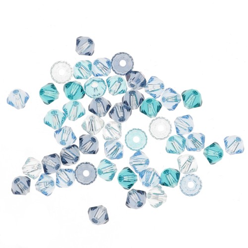 Mix di Biconi Swarovski 5328 3 mm - Blu x50