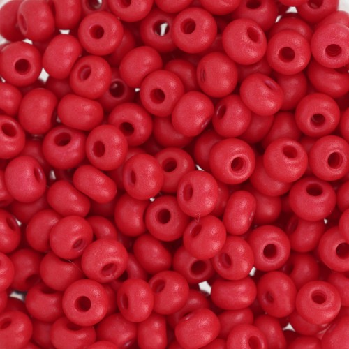 Perla Preciosa 6/0 4 mm - Terra Intensive - Rosso opaco x 20 g