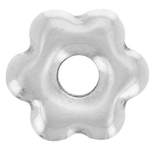 Pendente a forma di fiore 12 mm - Placcatura in argento antico x1