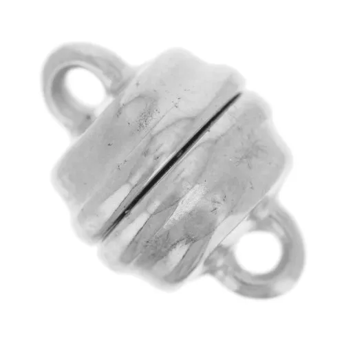 Chiusura magnetica 13x8,5 mm - Placcatura argento fino invecchiato x1