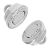 Chiusura magnetica 13x8,5 mm - Placcatura argento fino invecchiato x1