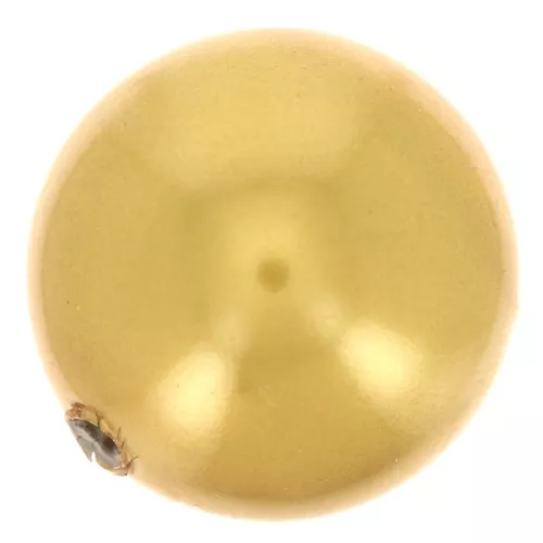 Perla PureCrystal semiperforata 5818 6 mm - Crystal Royal Gold Pearl x1