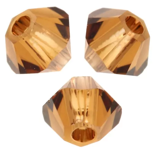Biconi di cristallo PureCrystal 5328 da 3 mm -Reinvented Smoked Topaz x50