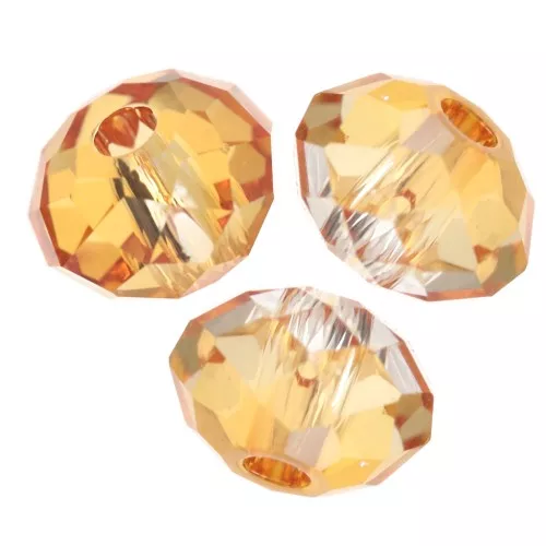 Perla rotonda appiattita PureCrystal 5040 6 mm - Dark Orange x1