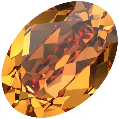 Cabochon PureCrystal 4120 8x6 mm - Dark Orange x1