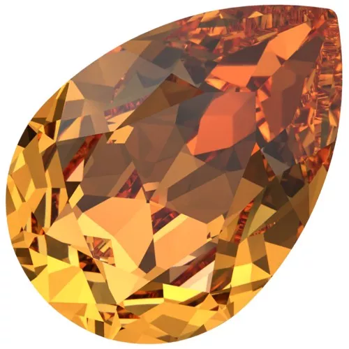Cabochon PureCrystal 4320 10x7 mm - Dark Orange x1