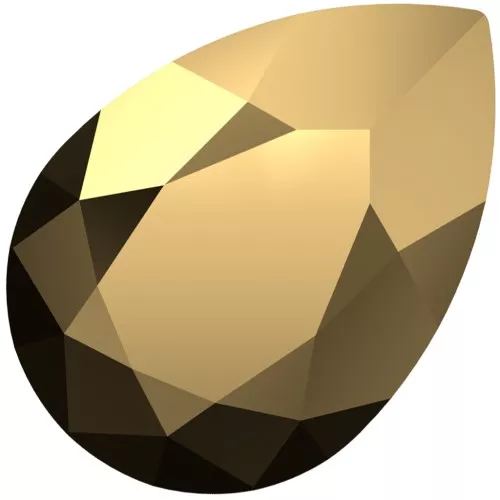 Cabochon PureCrystal 4320 10x7 mm -Crystal Aurum x1