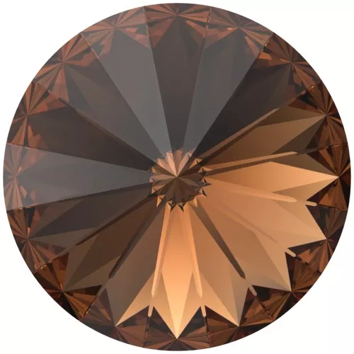 Cabochon PureCrystal 1122 Rivoli 12 mm - Reinvented Smoked Topaz x1