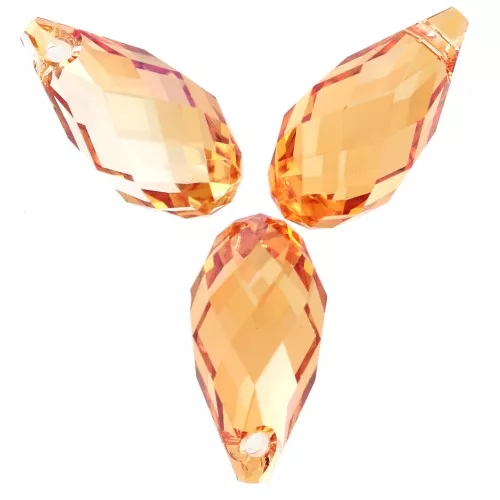 PureCrystal 6010 gocce 11x5,5 mm - Arancione scuro x4