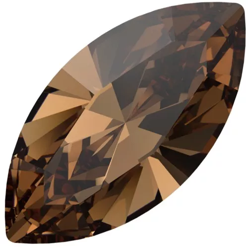 PureCrystal 4228 Gocce 6x3 mm - Topazio fumé chiaro reinventato x4