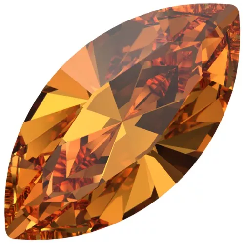 PureCrystal 4228 Gocce 6x3 mm - Arancione scuro x4