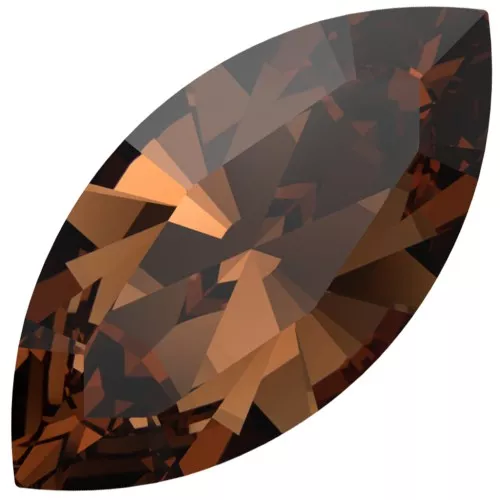 PureCrystal 4228 Navetta 10x5 mm - Topazio affumicato reinventato x1