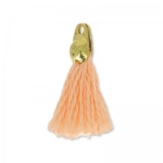 Pompon di cotone 15 mm Peach/Dorato HQ x1|raw }}