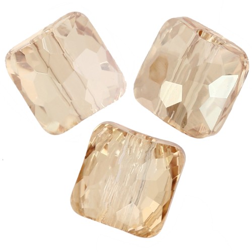 Perle quadrate 6 mm - Fantasy Square PureCrystal 5035 - Crystal Golden Shadow x6