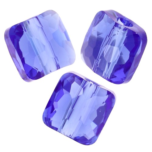 Perle quadrate 6 mm - Fantasy Square PureCrystal 5035 - Sapphire x6