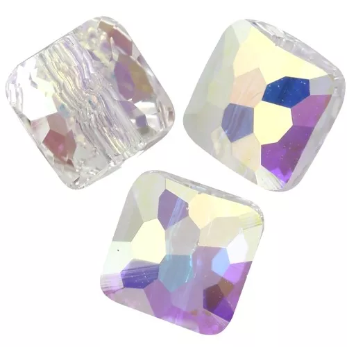 Perla quadrata 8 mm - Fantasy Square PureCrystal 5035 - Crystal AB x1