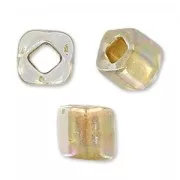 Cubi Toho 4 mm TC-04-994 - Gold Lined Rainbow Crystal x10g