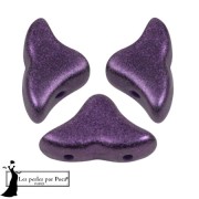 Perle di vetro Helios® di Puca® 6x10mm - Ultra Violet Metallic Mat x10g|raw }}