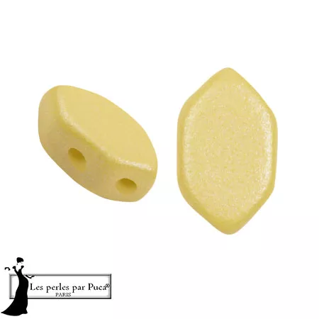 Perle di vetro Perla® by Puca® 7x4 mm - Vogue Canary Yellow Mat x10g