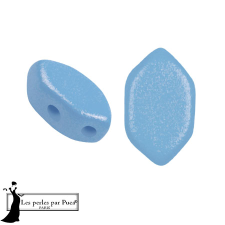 Perle di vetro Perla® by Puca® 7x4 mm - Vogue Celestial Blue Mat x10g