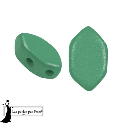 Perle di vetro Perla® by Puca® 7x4 mm - Vogue Green Garden Mat x10g