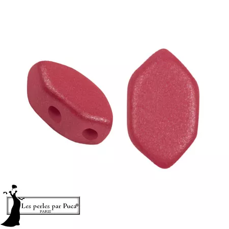 Perle di vetro Perla® by Puca® 7x4 mm - Vogue Hibiscus Mat x10g