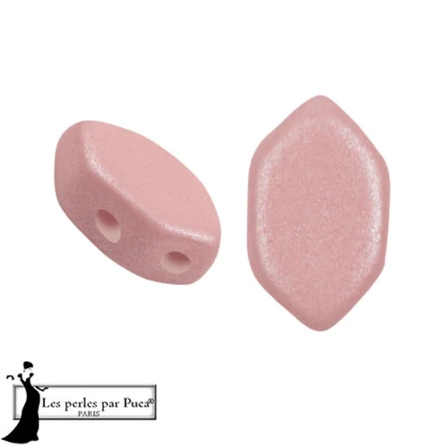 Perle di vetro Perla® by Puca® 7x4 mm - Vogue Rose Nude Mat x10g