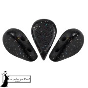 Perle di vetro Amos® di Puca® 5x8 mm - Costellazione nera x10g|raw }}