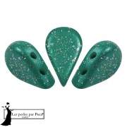 Perle di vetro Amos® di Puca® 5x8 mm - Costellazione verde x10g
